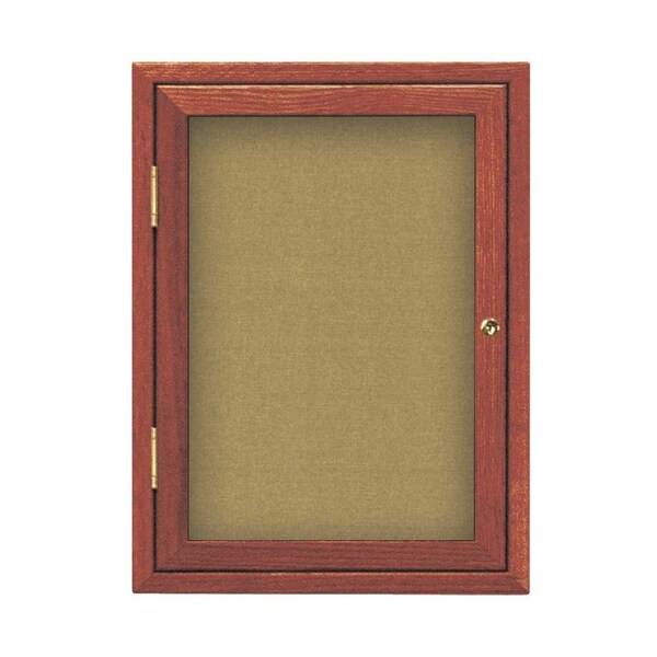 Sliding Glass Door Radius Letterboard, 72"x48", Bronze/Green Vinyl